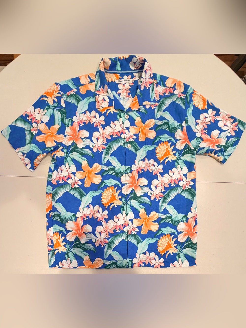 Tommy Bahama | Men’s Silk COOLMAX, Island Zone camp shirt. Size: L